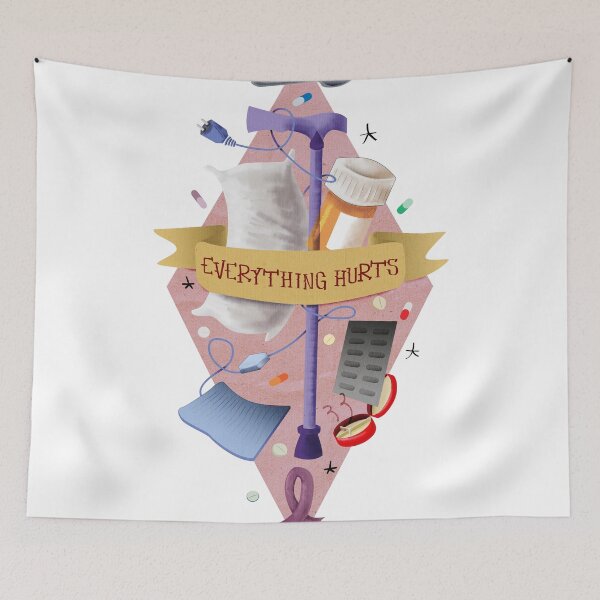 Item preview, Everything hurts - Spoonie design designed and sold by Lidia Creus.