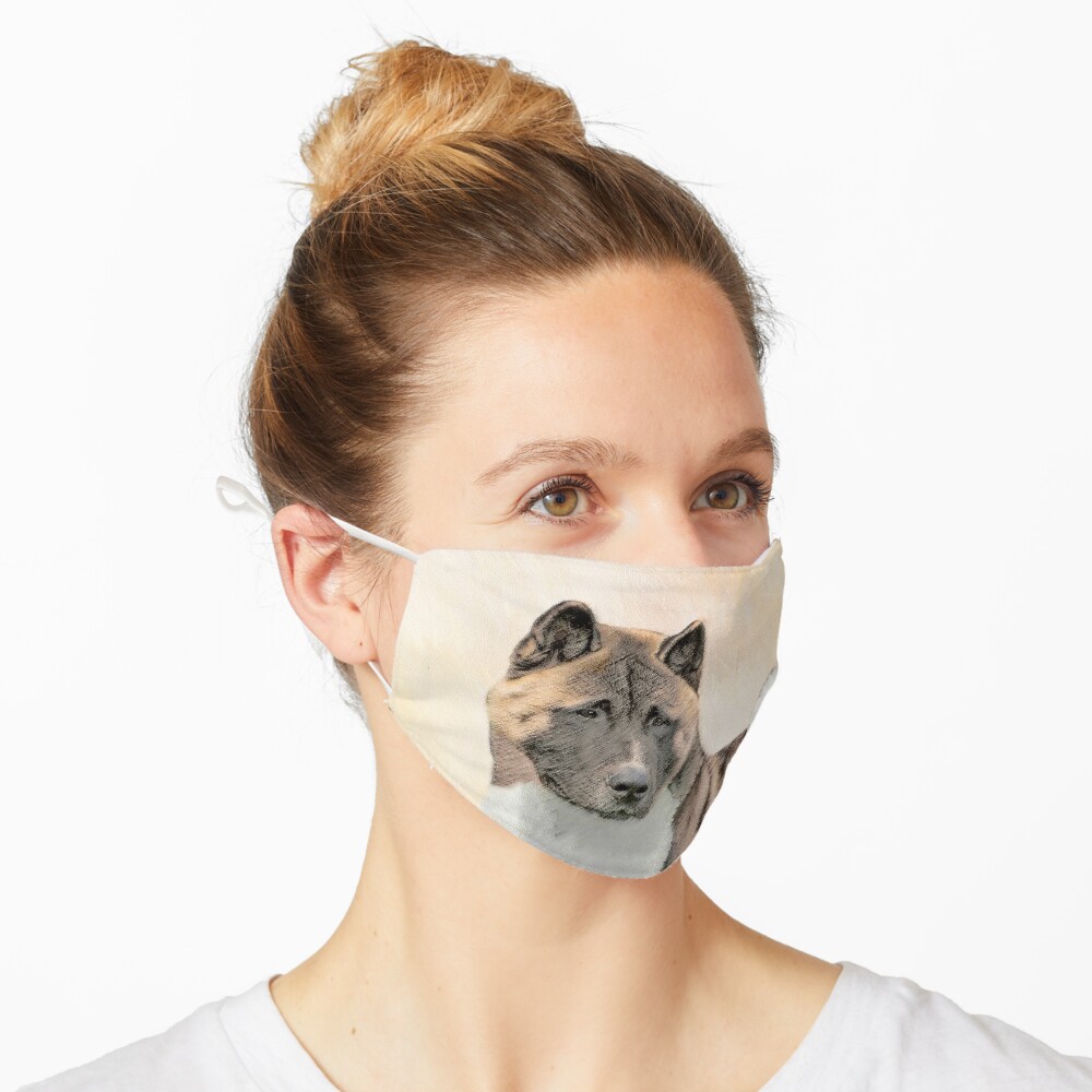 "Akita" Mask for Sale by alpendesigns | Redbubble