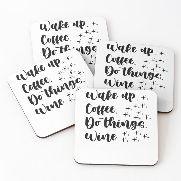 Item preview, Wake up. Coffee. Do things. Wine, Fun mom shirt, Funny mom gift, Wine shirt, Coffee shirt designed and sold by Noussairox.