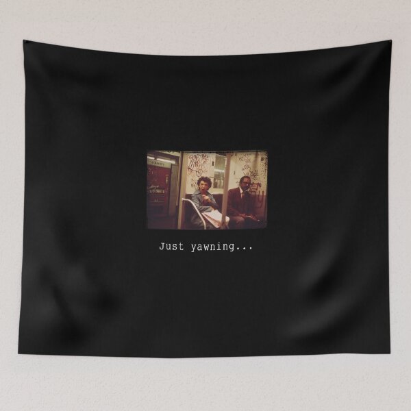 Item preview, Just Yawning quote Nostalgia retro art  designed and sold by Hamzaikla.