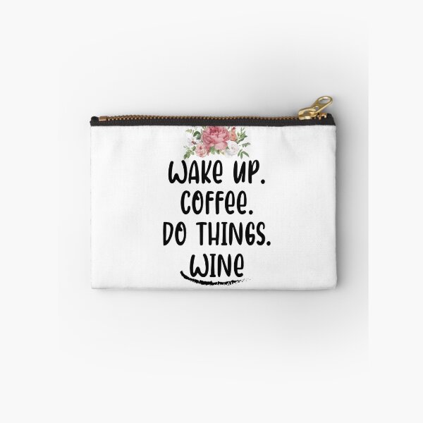 Item preview, Wake up. Coffee. Do things. Wine, Fun mom shirt, Funny mom gift, Wine shirt, Coffee shirt designed and sold by Noussairox.