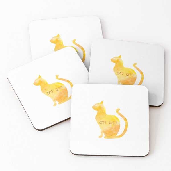 Item preview, Cat dad (yellow/orange) designed and sold by noelle20.
