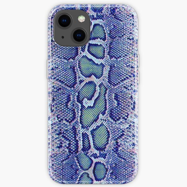 Blue Snakeskin iPhone Soft Case