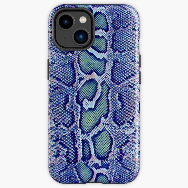 Blue Snakeskin iPhone Tough Case