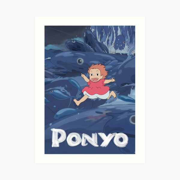 Ponyo Studio Ghibli Art Print