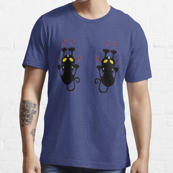Black Cat Holding On Essential T-Shirt