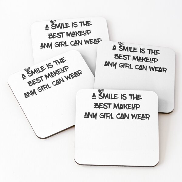 Item preview, smile quote, makeup quote, inspirational typography, smile, quote designed and sold by Noussairox.