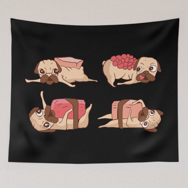 Item preview, Pug sushi. designed and sold by emphatic.