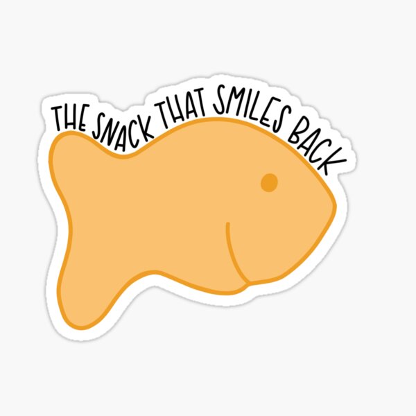 the snack that smiles back Sticker