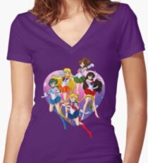 Bishoujo Senshi Women's Fitted V-Neck T-Shirt