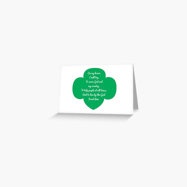 Girl Scout Code Greeting Card