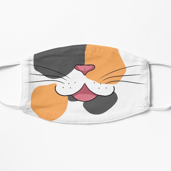 Calico Cat Face Flat Mask