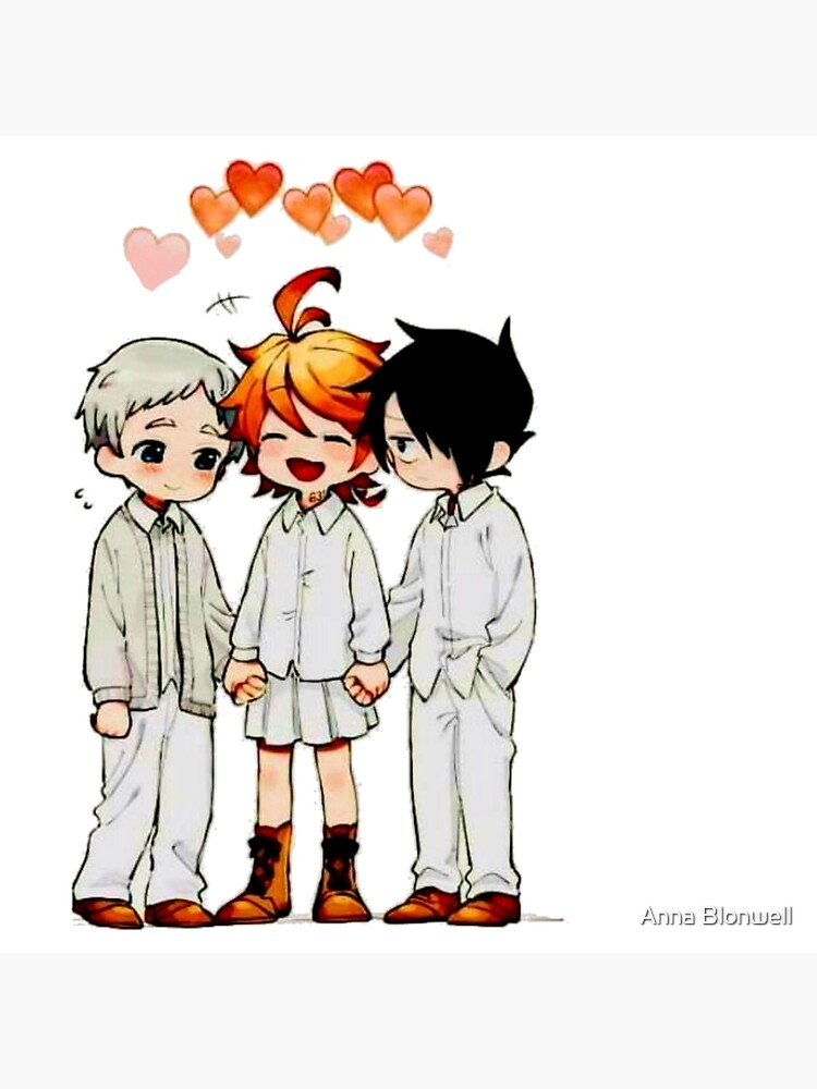 Yakusoku No Neverland Emma Ray and Norman Print 