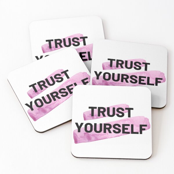 Item preview, Trust Yourself Pink Watercolor Positive Affirmation designed and sold by ArianaDagan.