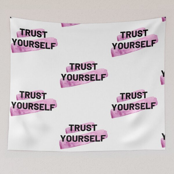 Item preview, Trust Yourself Pink Watercolor Positive Affirmation designed and sold by ArianaDagan.