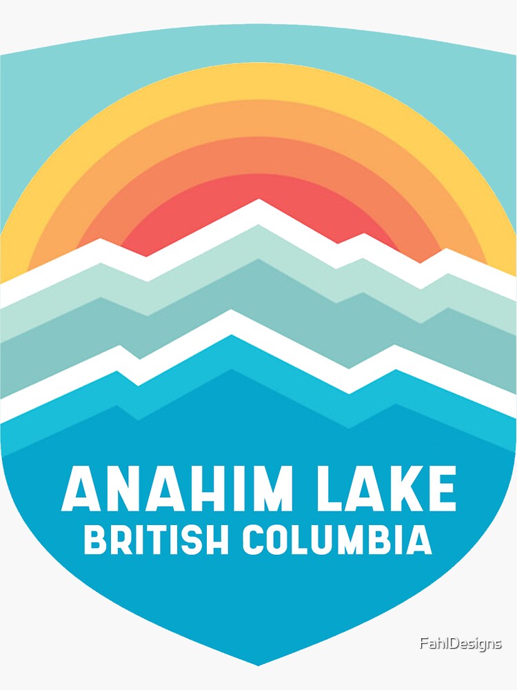 "Anahim Lake" Sticker for Sale by FahlDesigns Redbubble