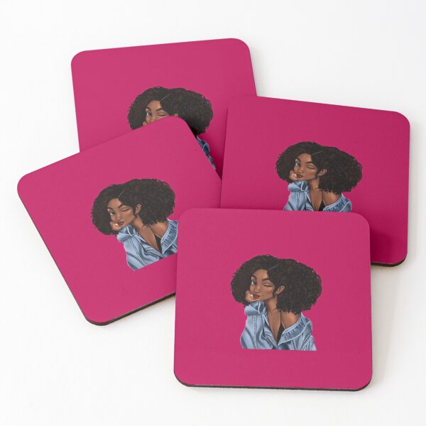 Item preview, Curly hair black girl art designed and sold by Lydia Kelley.
