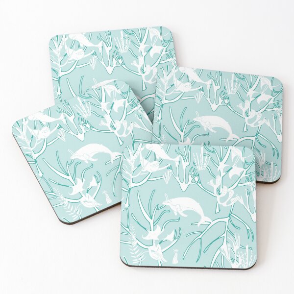 Item preview, Nautical Toile de Jouy Aqua designed and sold by susycosta.