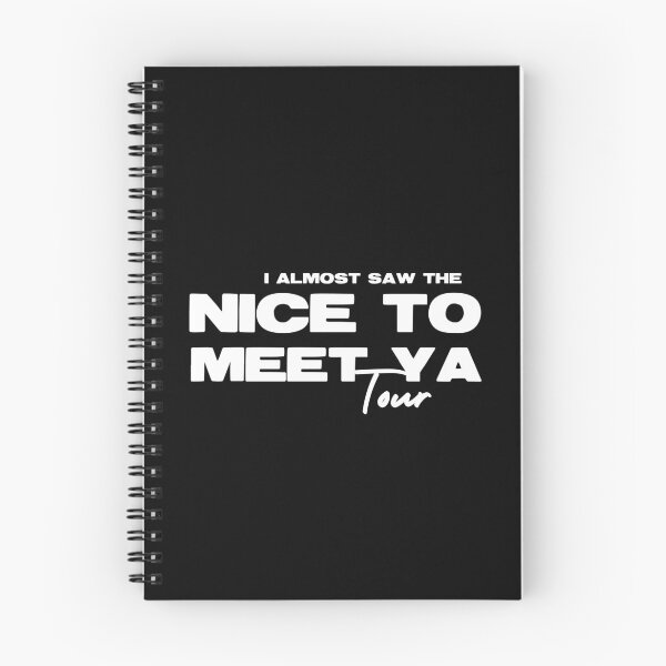 Item preview, I Almost Saw Nice To Meet Ya Tour black designed and sold by halfaheart.