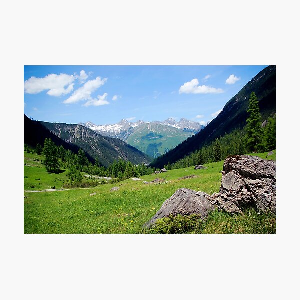 View over the mountain tops Photographic Print