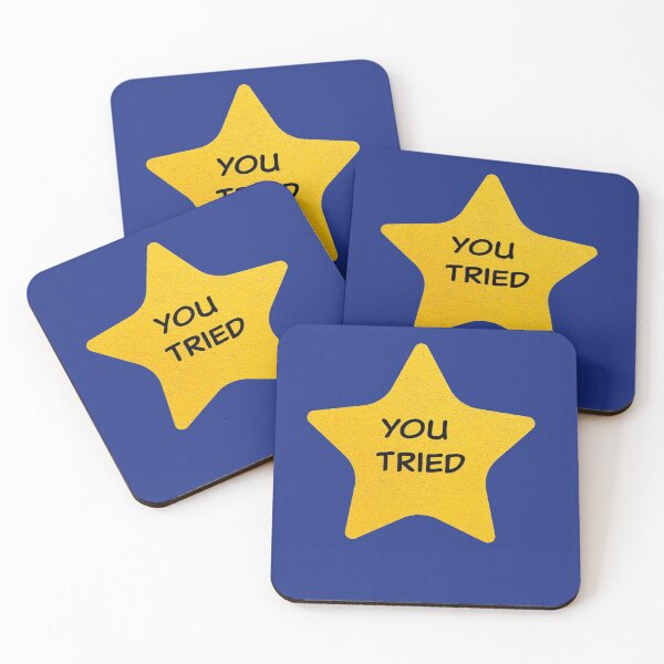 Item preview, You Tried Gold Star designed and sold by Mehwish.