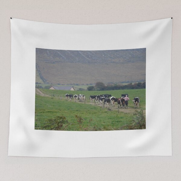 Aperçu de l'œuvre Agriculteur et vaches Dingle Irlande créée et vendue par Autographix.