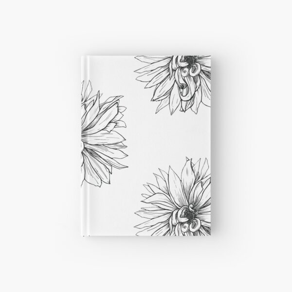 Curling Petals Hardcover Journal