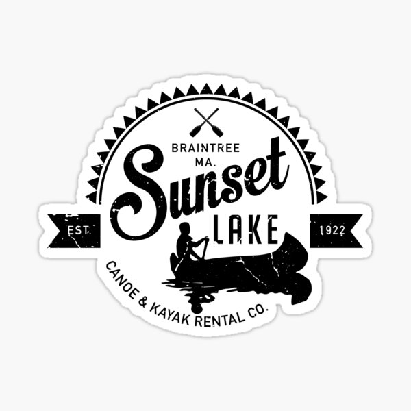 Sunset Lake Canoe & Kayak Rental Co., Braintree, MA Sticker