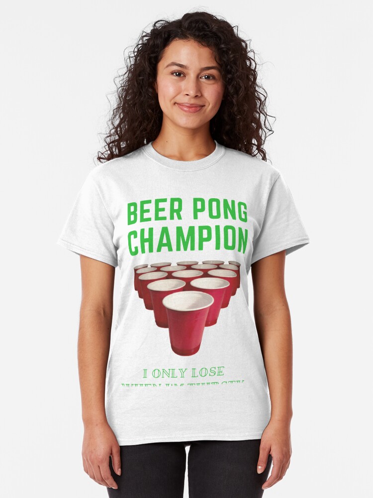 beer pong champion t shirt