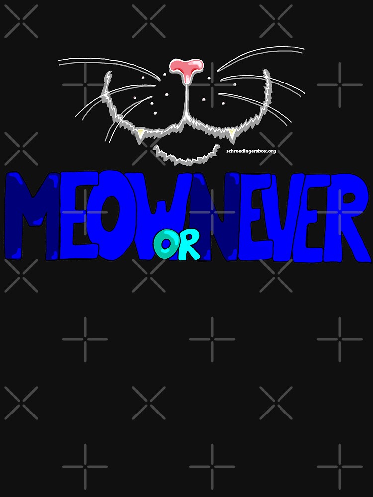 Thumbnail 7 von 7, Classic T-Shirt, Meow or Never & Nosy Cat auf Schwarz 2 designt und verkauft von Boxcats.
