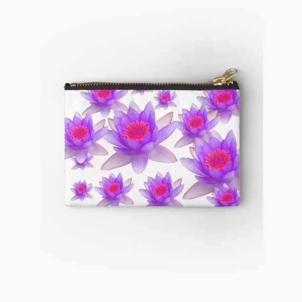Item preview, Chinese painting lotus pattern purple red lotus decor designed and sold by Kallandra.