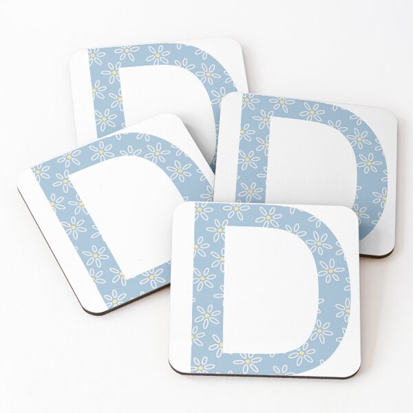 Item preview, D with Flower Print designed and sold by Brianna Q’s Art!!.