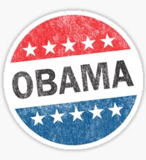 Vote Obama 2012 Vintage Button Shirt Sticker
