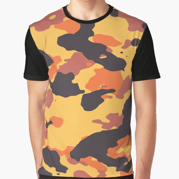 t shirt militaire orange