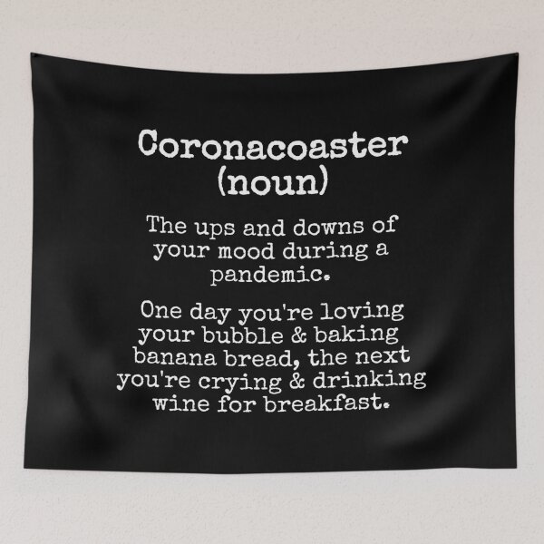 Item preview, Coronacoaster Definition | Quarantine 2020 | Lockdown Lingo designed and sold by 4wordsmovement.