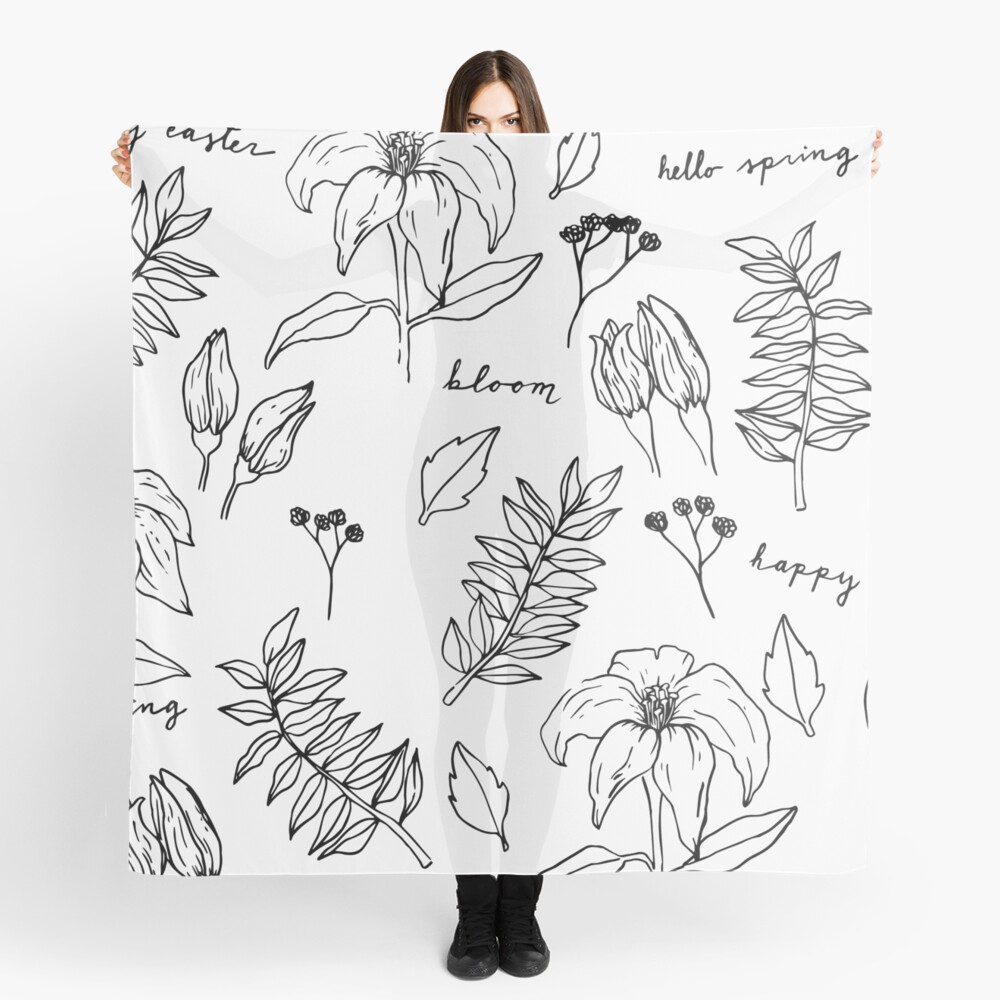 Easter Lily Celebration Scarf