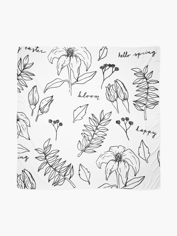 Alternate view of Easter Lily Celebration Scarf