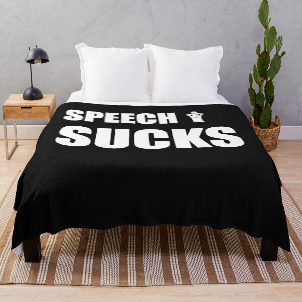 Item preview, SPEECH SUCKS T-SHIRT designed and sold by bigerdan.