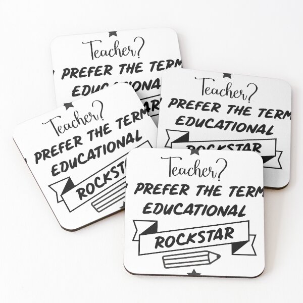 Item preview,  Teacher I Prefer the Term Educational Rockstar Gift  designed and sold by PupnkittyMania ⭐⭐⭐⭐⭐.