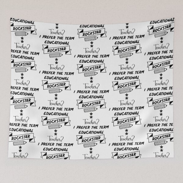 Item preview,  Teacher I Prefer the Term Educational Rockstar Gift  designed and sold by PupnkittyMania ⭐⭐⭐⭐⭐.