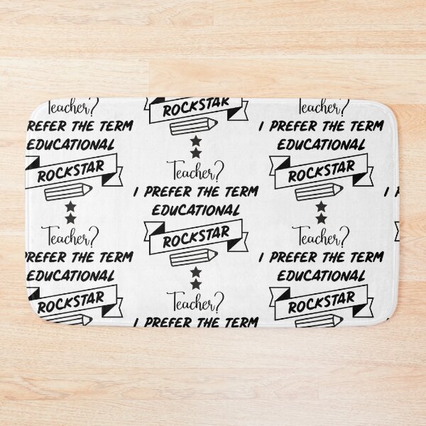 Item preview,  Teacher I Prefer the Term Educational Rockstar Gift  designed and sold by PupnkittyMania ⭐⭐⭐⭐⭐.