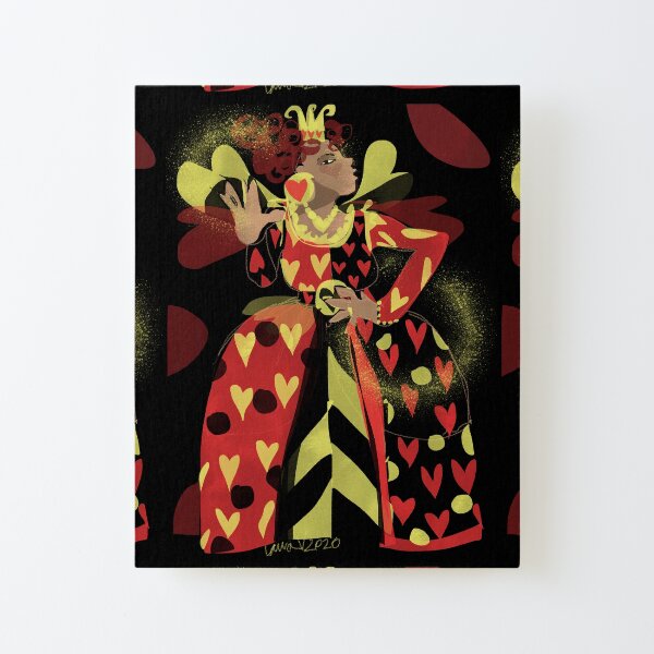 Queen of Hearts Canvas Mounted Print