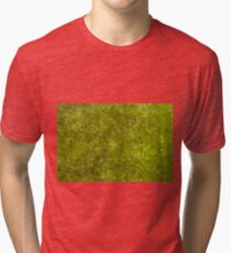 Green algae with air bubbles on a lake surface. Tri-blend T-Shirt