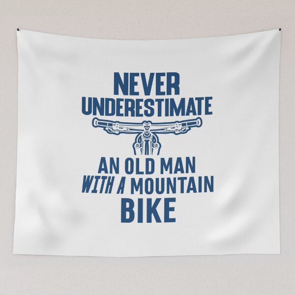 Item preview, Never Underestimate An Old Man With A Mountain Bike : funny mountain bike designed and sold by UMED :).