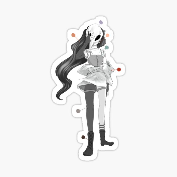 Clara Walsh - Black and White - Hunter Outfit Sticker