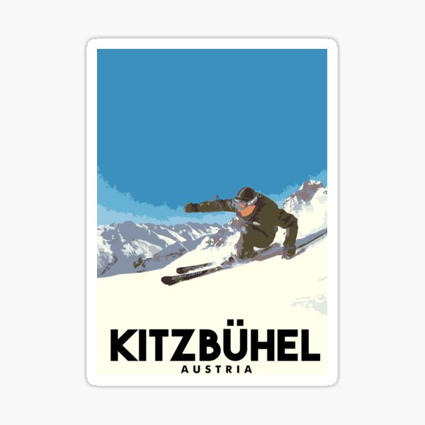 Ski Kitzbühel Österreich Sticker