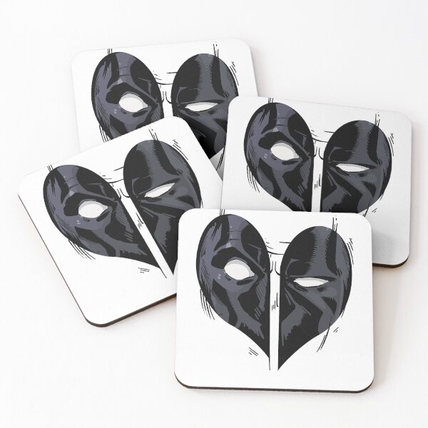 Item preview, Lover Gifts Deadpool's Heart Mask Valentines designed and sold by MichelleLeanno.