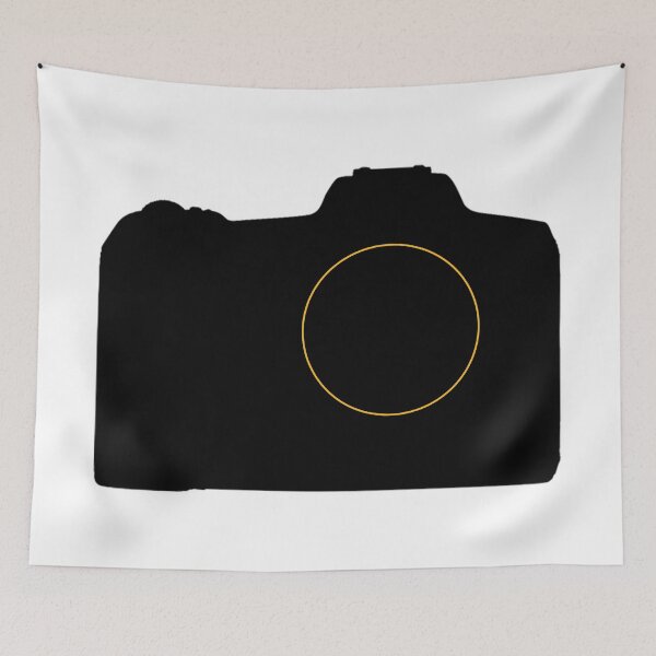 Item preview, SLR CAMERA WITH A YELLOW LENS RING designed and sold by stevespencetv.