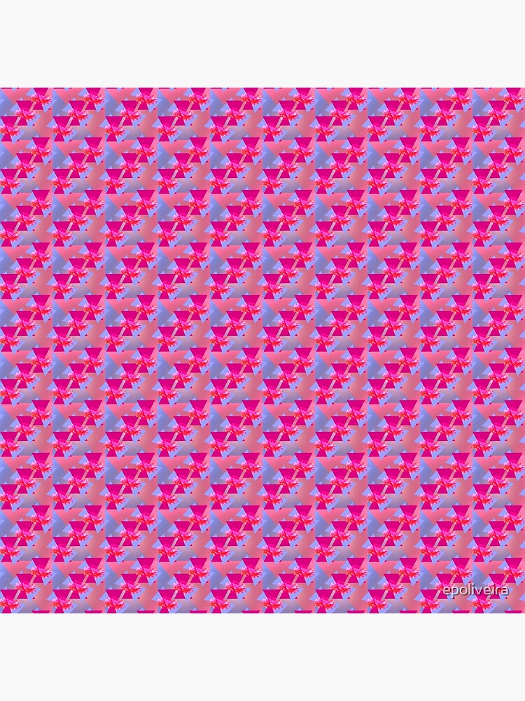 Happiness is Pink - Colorful Floral Geometric Pattern by epoliveira