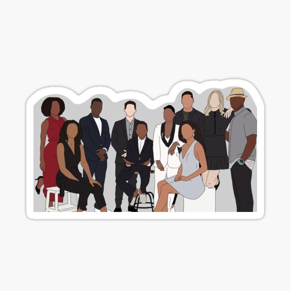 All American cast Sticker